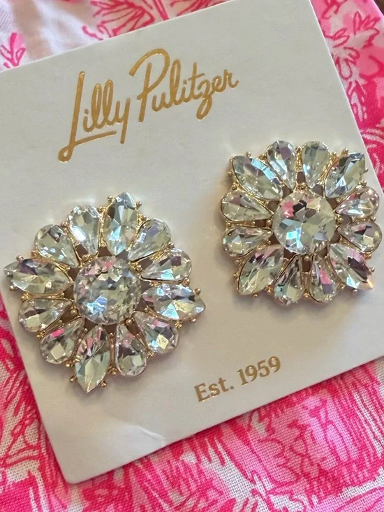 NWT Lilly Pulitzer Spicy Socialite Stud Earrings - Picture 6 of 10